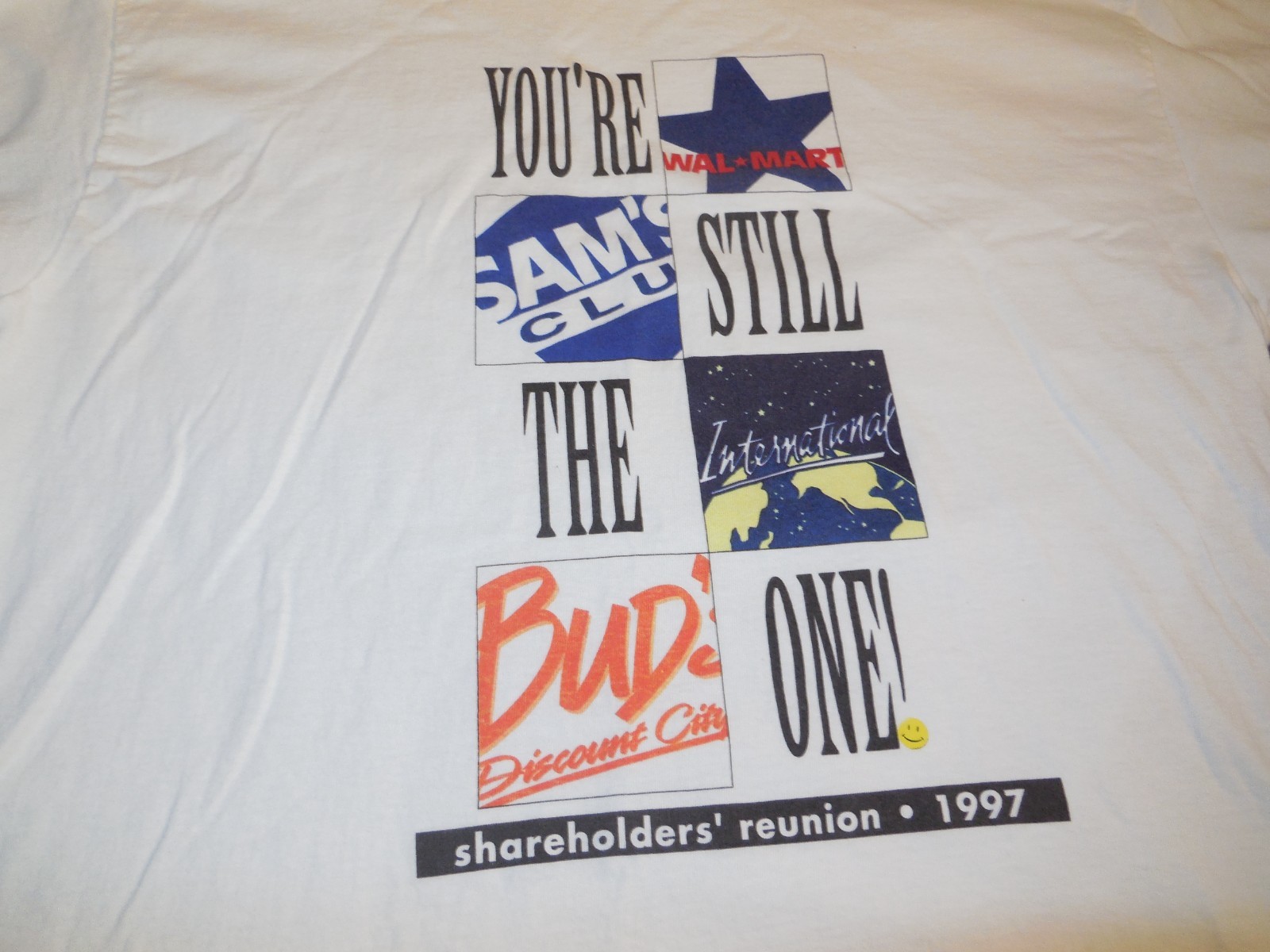 DC9 Vtg Walmart Shareholders 1997 Reunion T-shirt XL Single Stitch Soft Tees