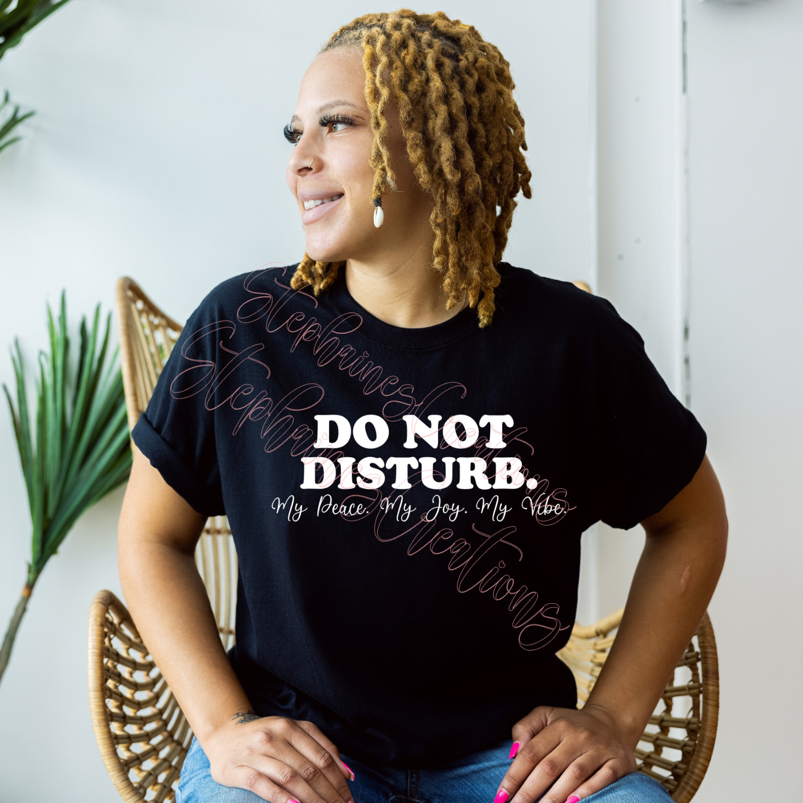Do Not Disturb My Peace, My Joy, My Vibe T-Shirt Glitter Available!