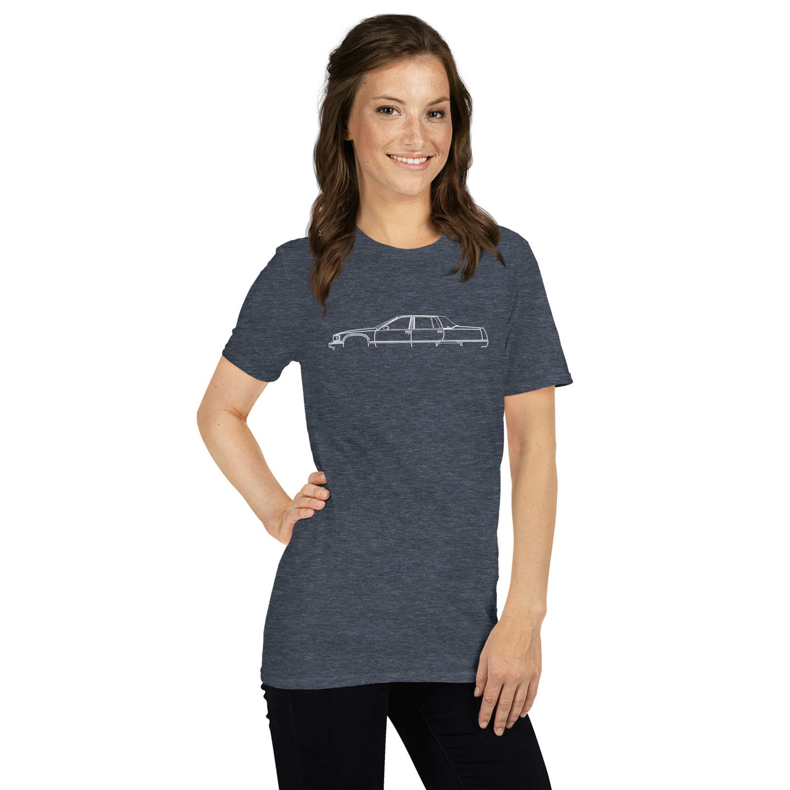 Softstyle T-Shirt For Cadillac Fleetwood Brougham 1994 Car Owners Birthday Gift
