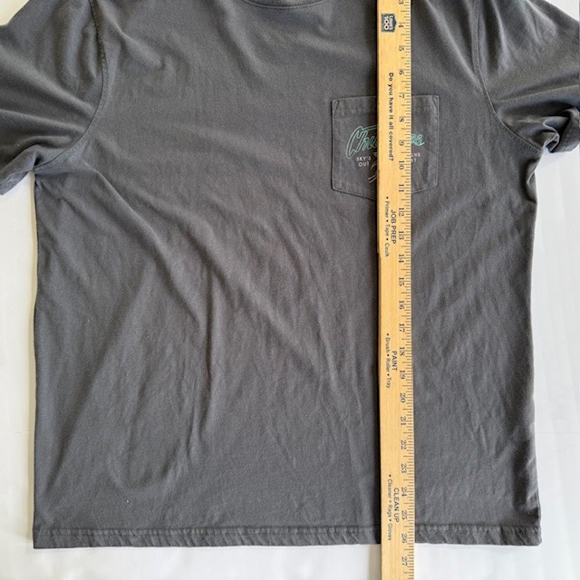 Chubbies Tee Shirt The Weekend Has Arrived Large Pocket T Gray Charcoal Used