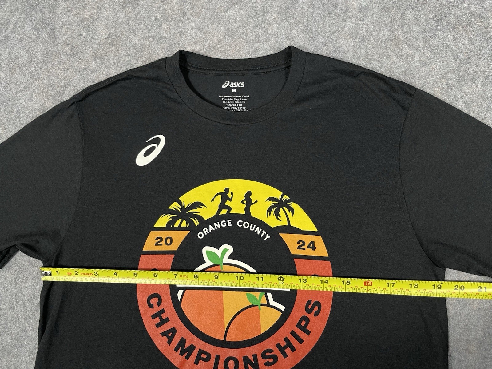 ASICS Cross Country Championships T-Shirt Men’s Medium Heather Black Running