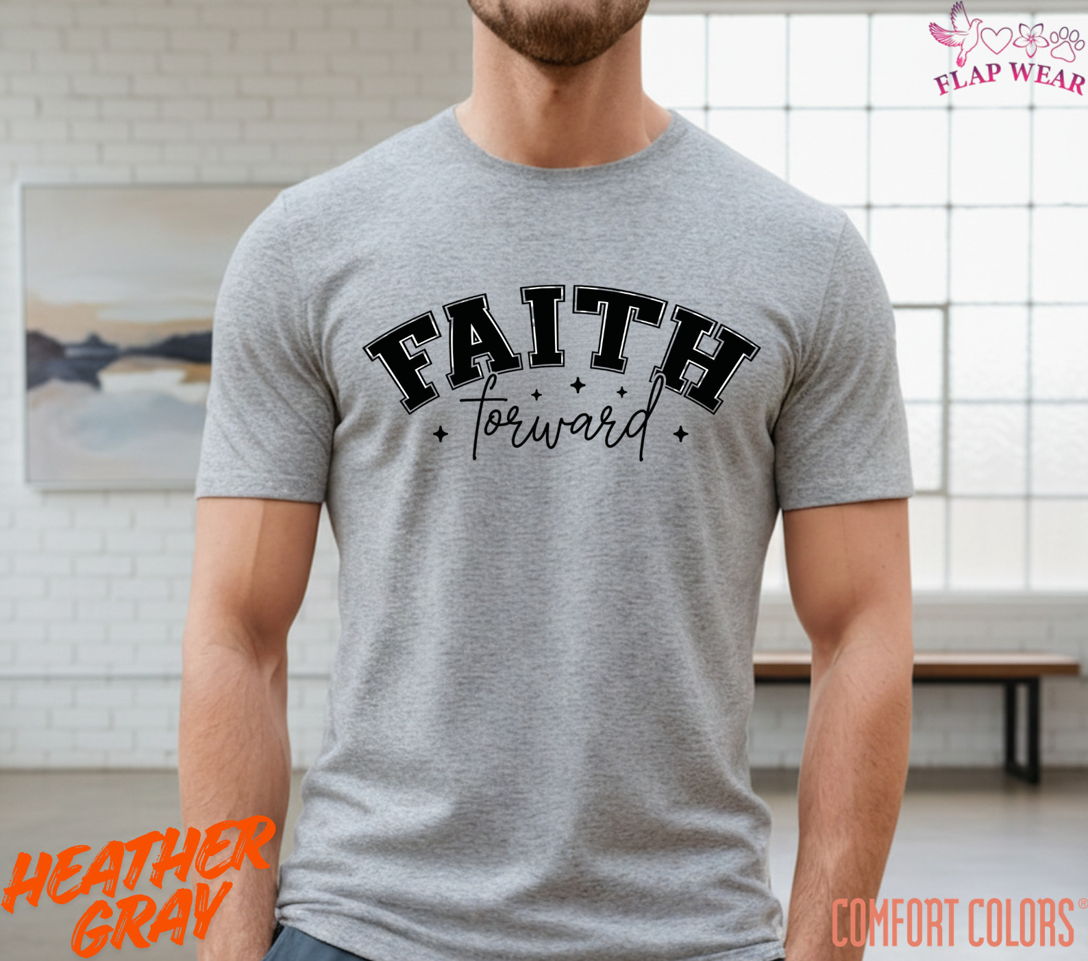 Unisex Faith Forward T-Shirt, Men T shirt,Women T shirt Gift ReligionTop