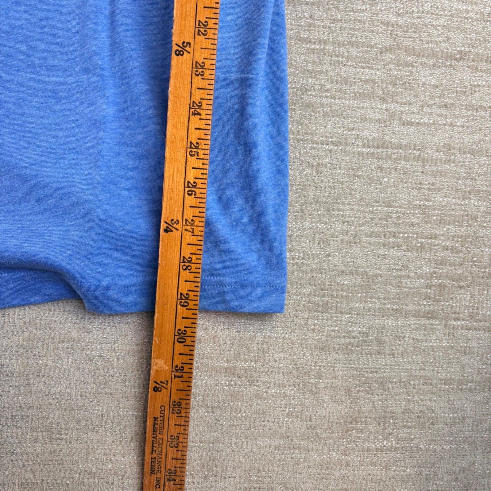 BRAND NEW TravisMathew Heather Blue Next Level Aviation Graphic T-Shirt LG NWT