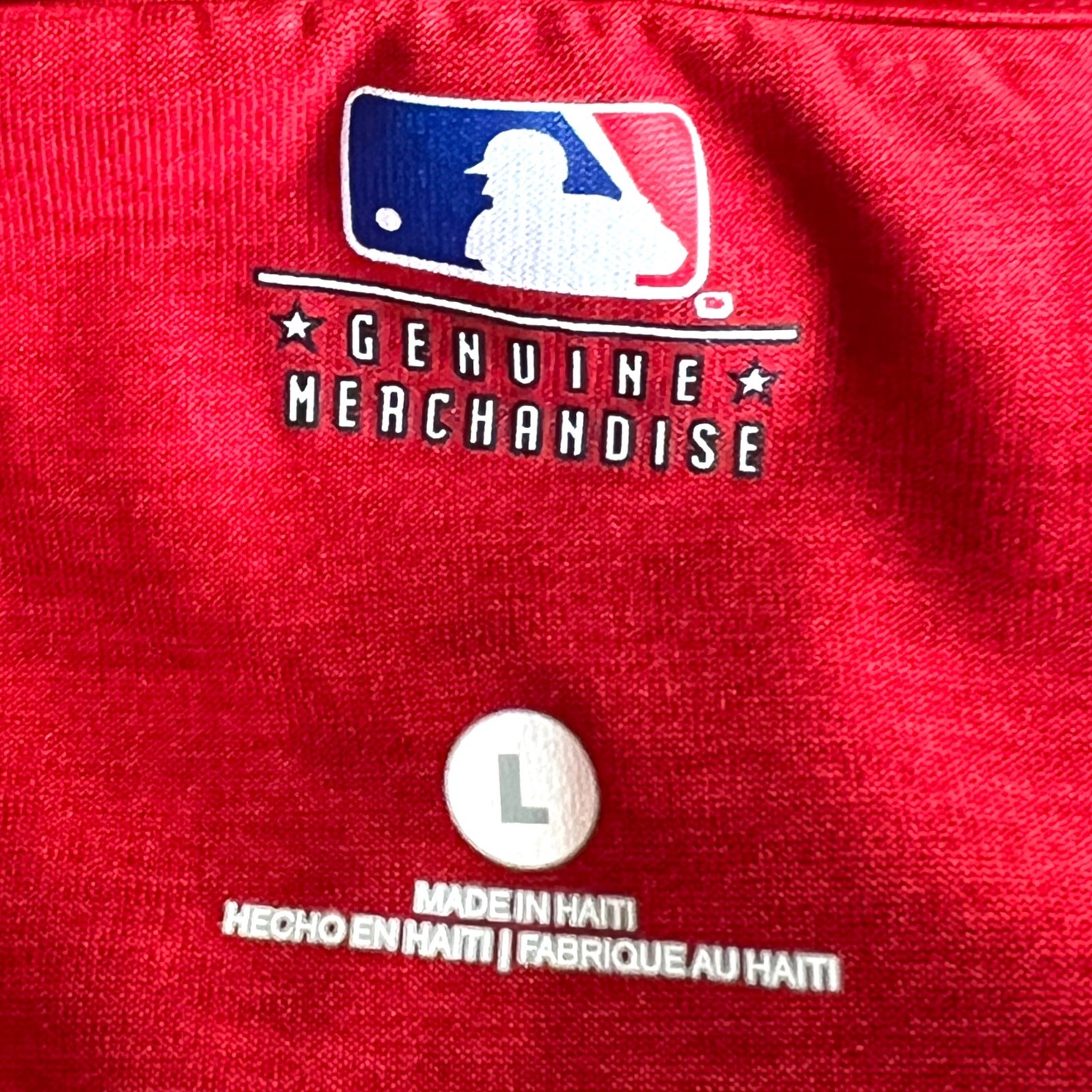 MLB (L) St. Louis Cardinals STL Logo Genuine Merchandise Moisture Wick Tee