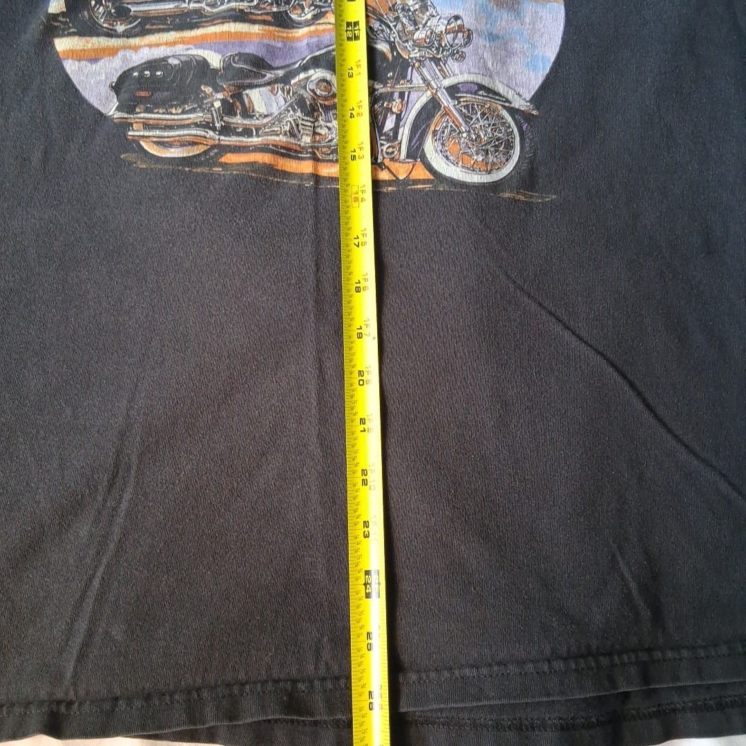 Harley Davidson Pat Rogers Speedway Tshirt Sz XL Black -3 Harley Cycles Graphic