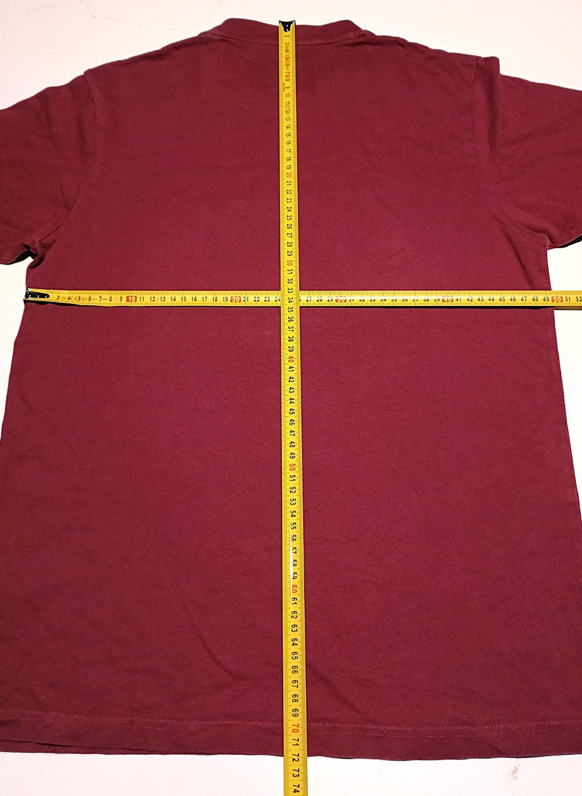 Dickies T-Shirt M Red Burgundy Classic Horseshoe Graphic Logo Cotton Tee Mens