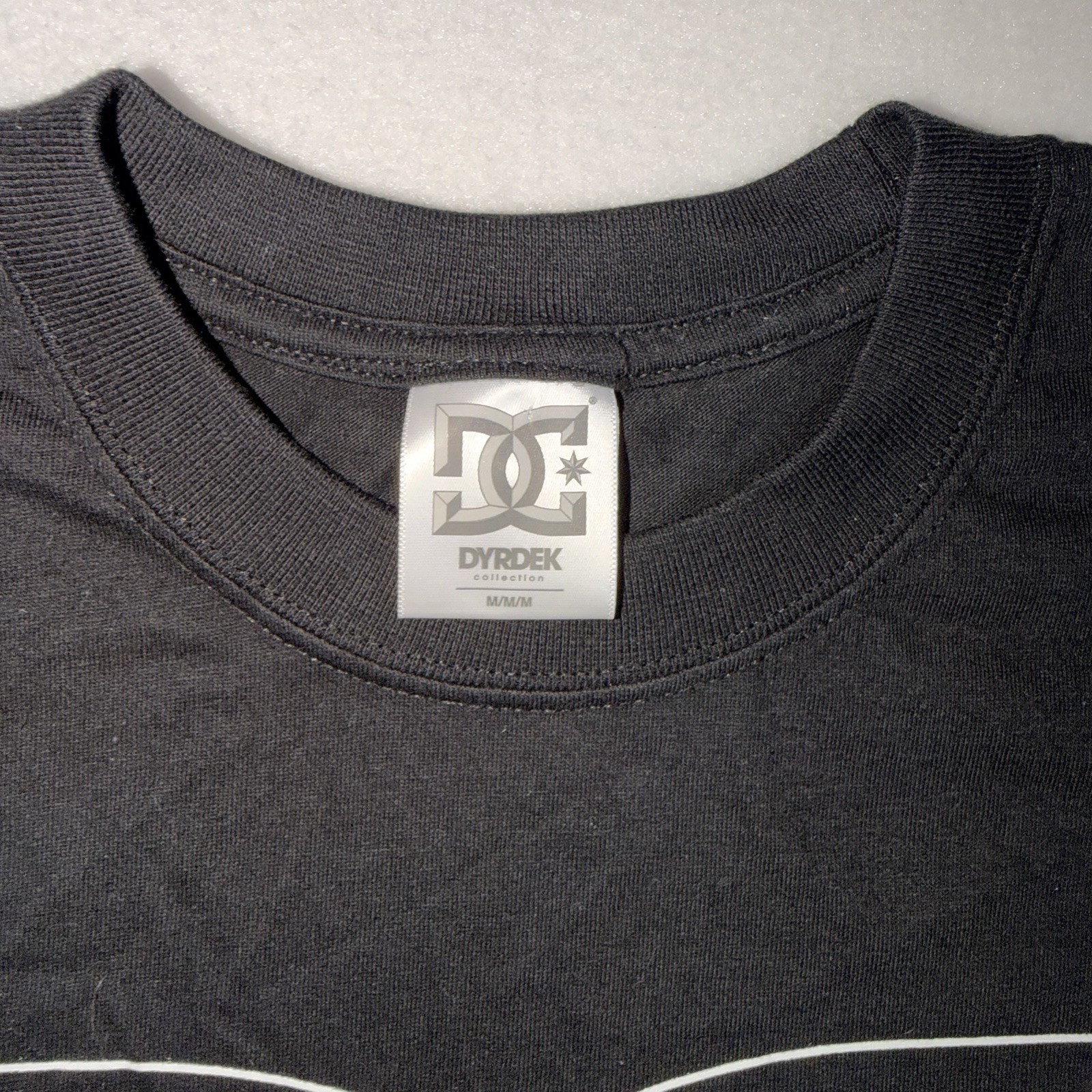 Y2K DC Shoes Rob Dyrdek Collection Graphic Logo Tee Black Medium NWT