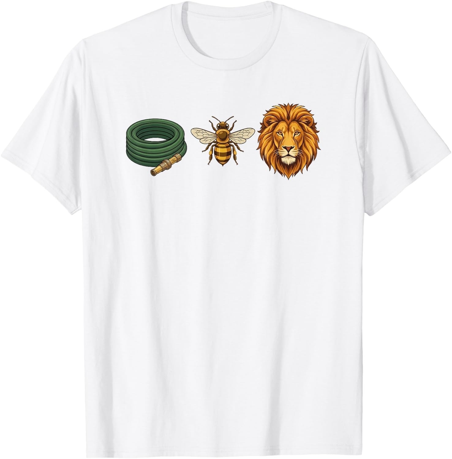 Hose Bee Lion Icons Retro Funny Hoes Be Lying Pun Intended T-Shirt