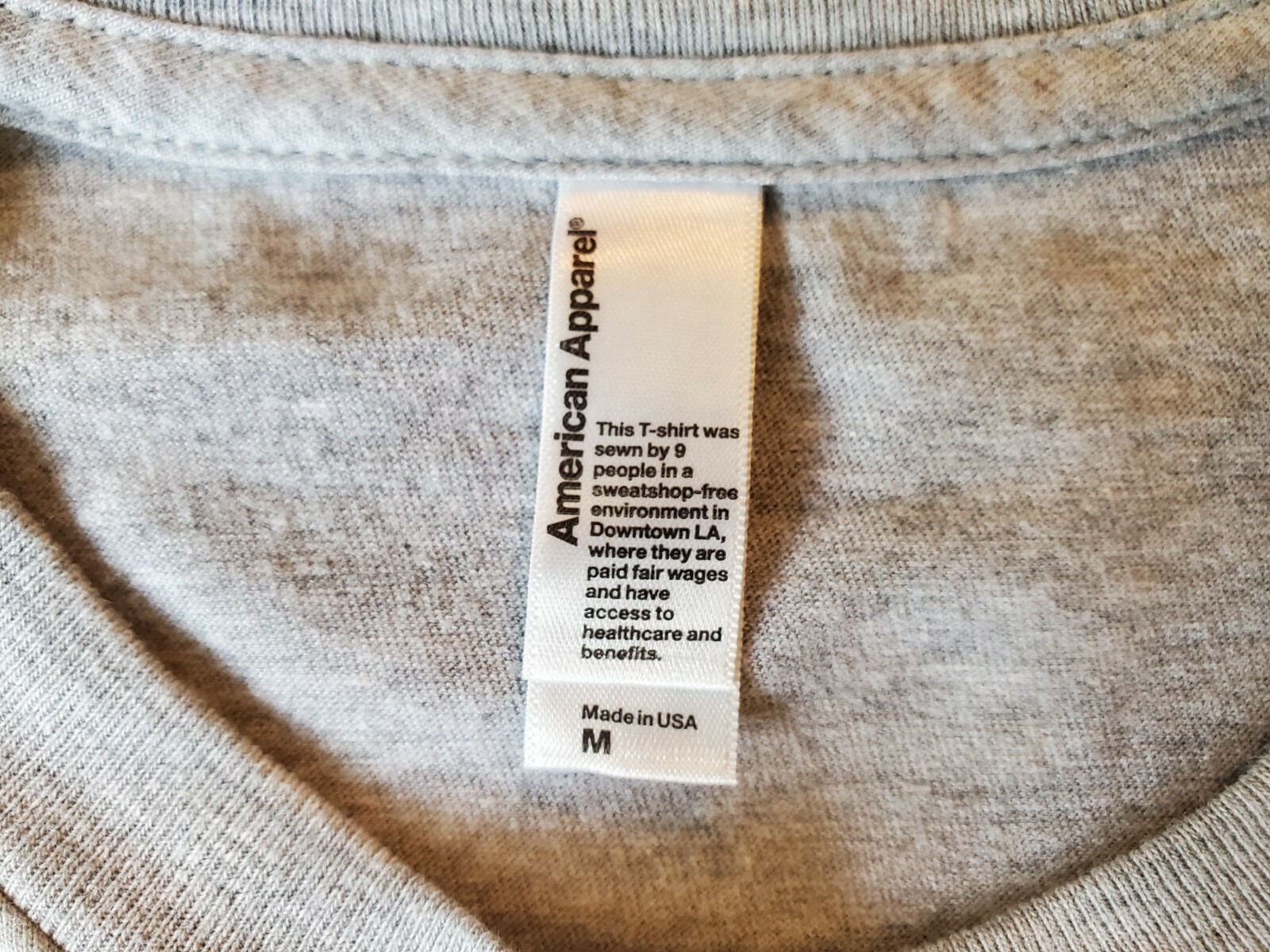 American Apparel slim fit medium Japanese made in USA