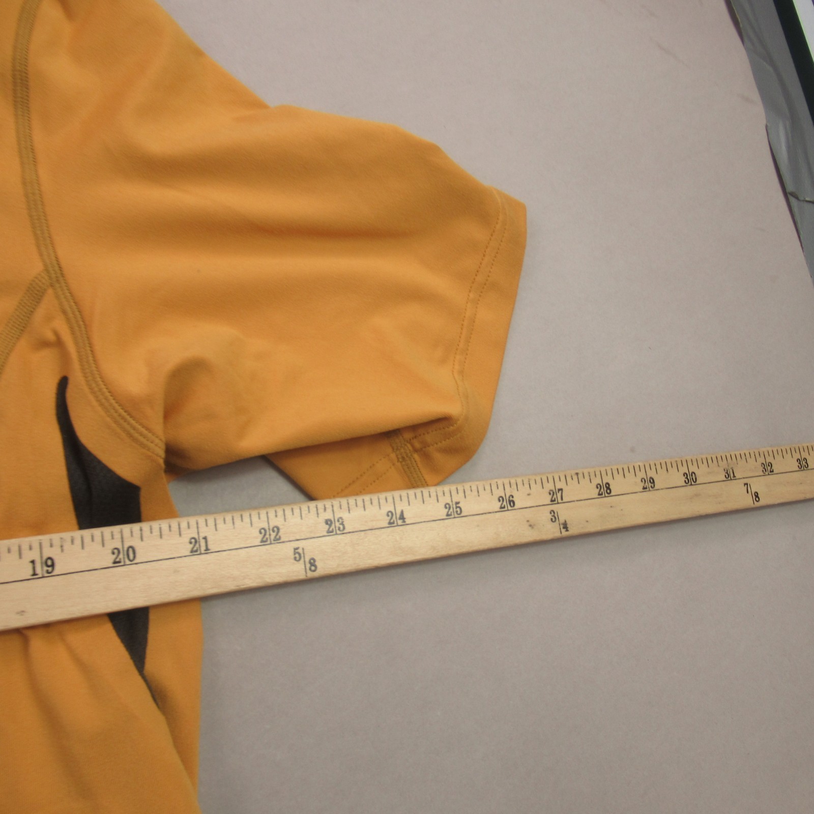 REI Shirt Mens Large Short Sleeve Crew Neck 1/4 Zip Lightweight Casual Yellow