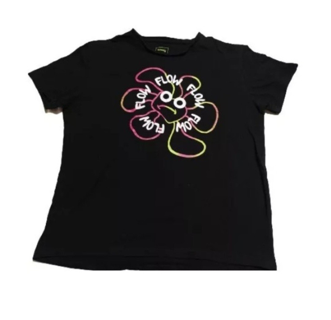 Men’s Black Basic T-shirt Size XXL Colorful Fun Summer Vibe Outfit