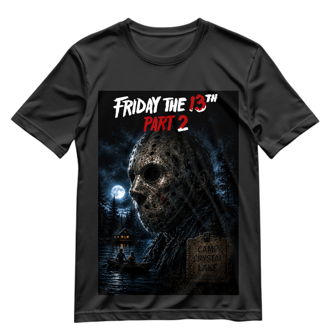 Friday The 13th T Shirt 1981 Friday The 13th Part 2 Shirt S-3XL Jason Voorhee V2