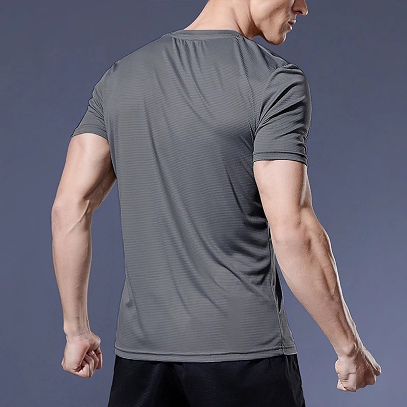 Men’s Quick Dry Sports T-Shirt – Running, Soccer Jersey, Gym Fitness Compression