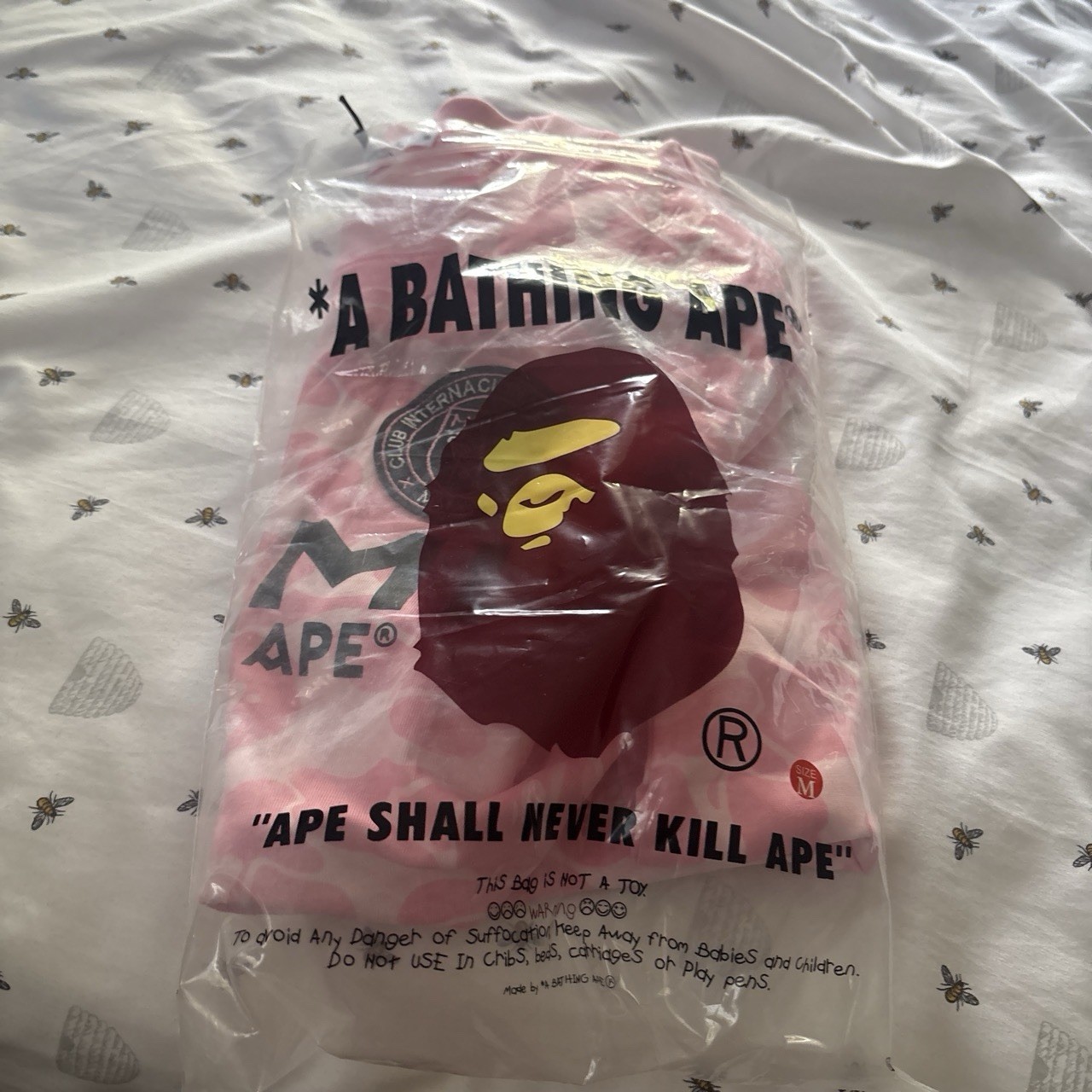 A Bathing Ape BAPE x Inter Miami CF Miami Pink Camo Crew Neck Tee M (ITS NEW)