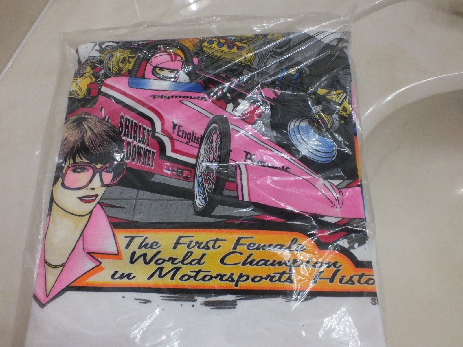 Vintage NHRA Shirley “ChaCha” Muldowney Tee Shirt 2XL NEW Old Stock