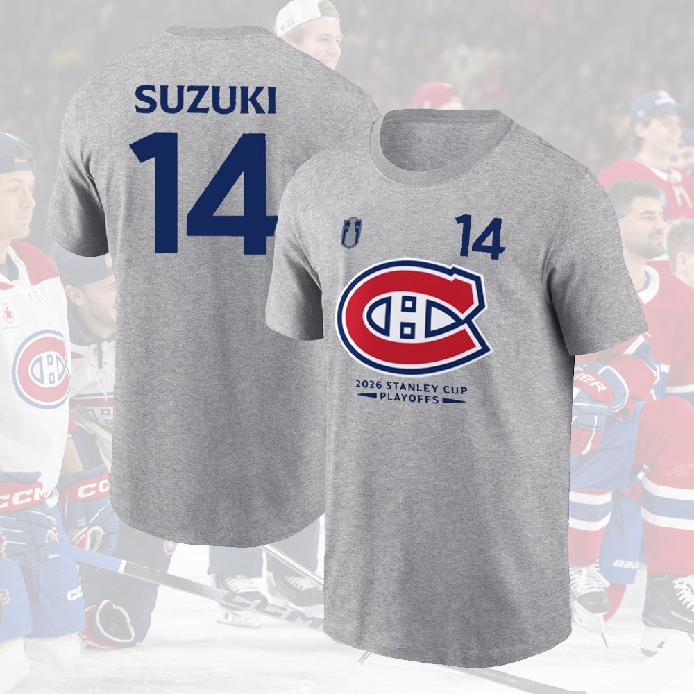 Montreal Team 2026 Playoffs Name & Number Collection: Hutson, Caufield, Suzuki