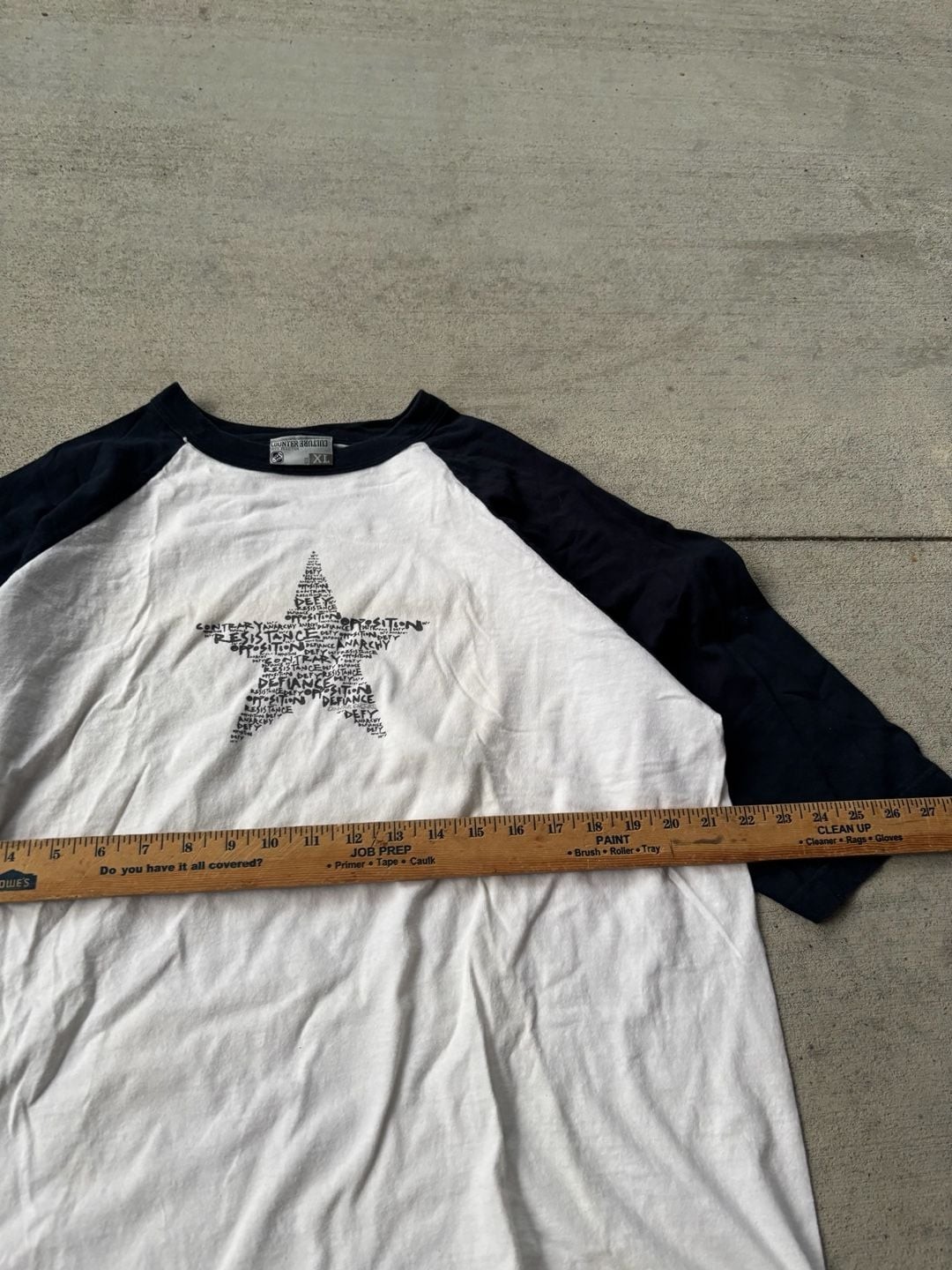 Counter Culture Defy Tradition Star Graphic Raglan Baseball Tee