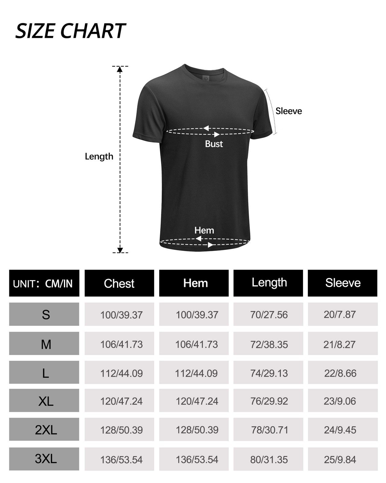 3Pc Men’s Short Sleeve Crew Neck Tee T-Shirts Solid Soft Comfort Quick Dry Cool