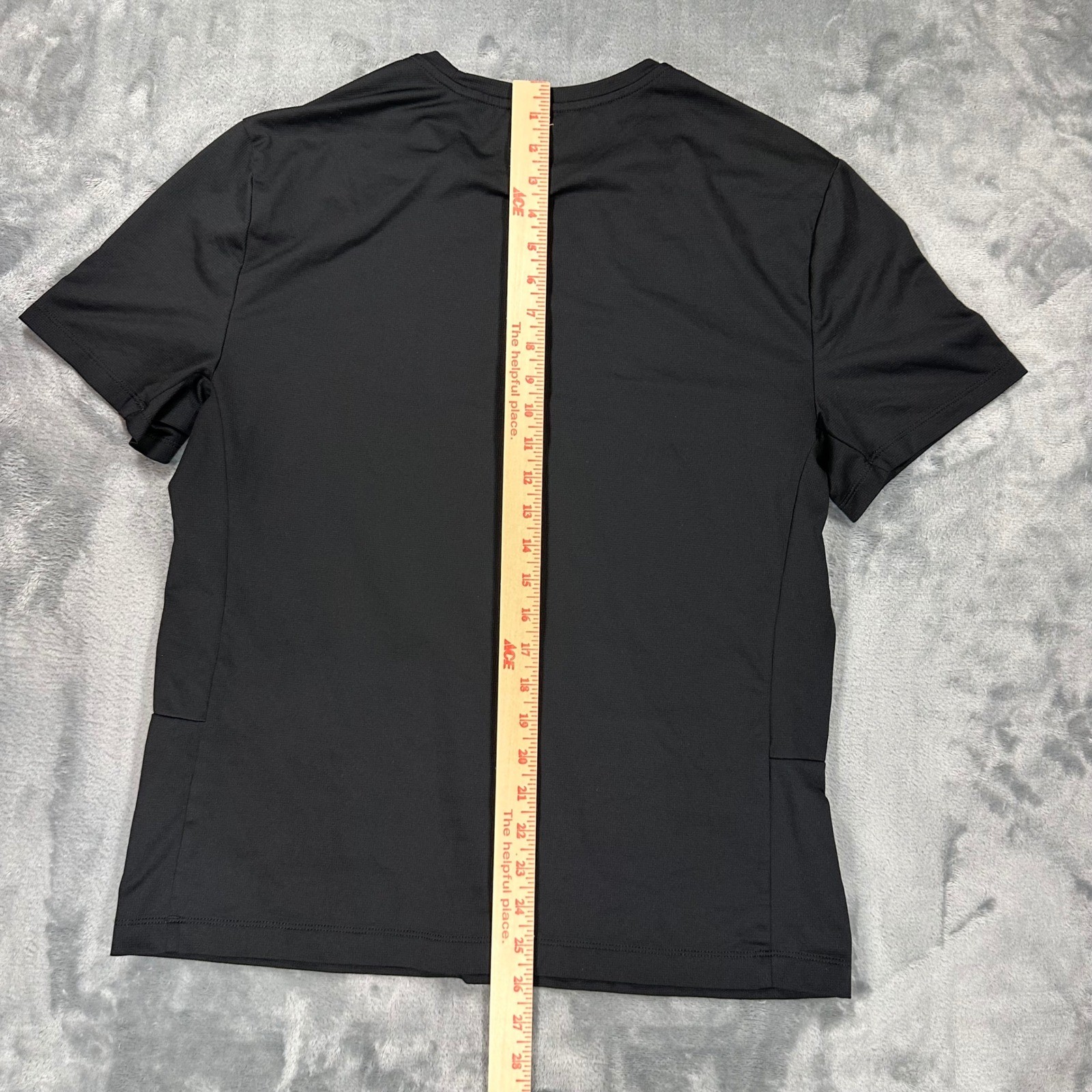NOBULL Mens Black Recycled Polyester Activewear Training T-Shirt Size Large