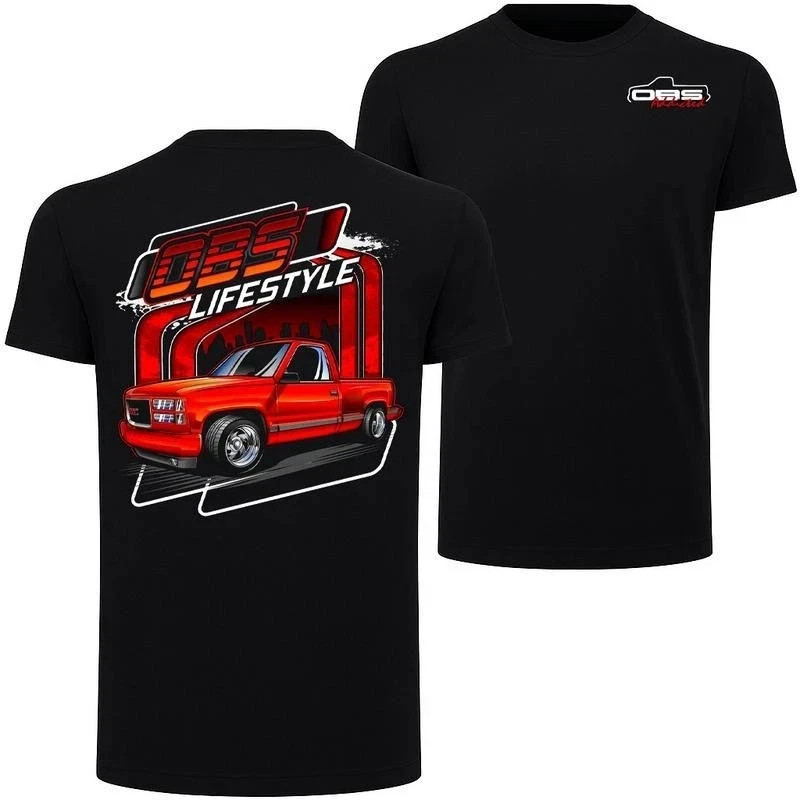 OBS Lifestyle T-Shirt – Red Square Body Chevy Truck