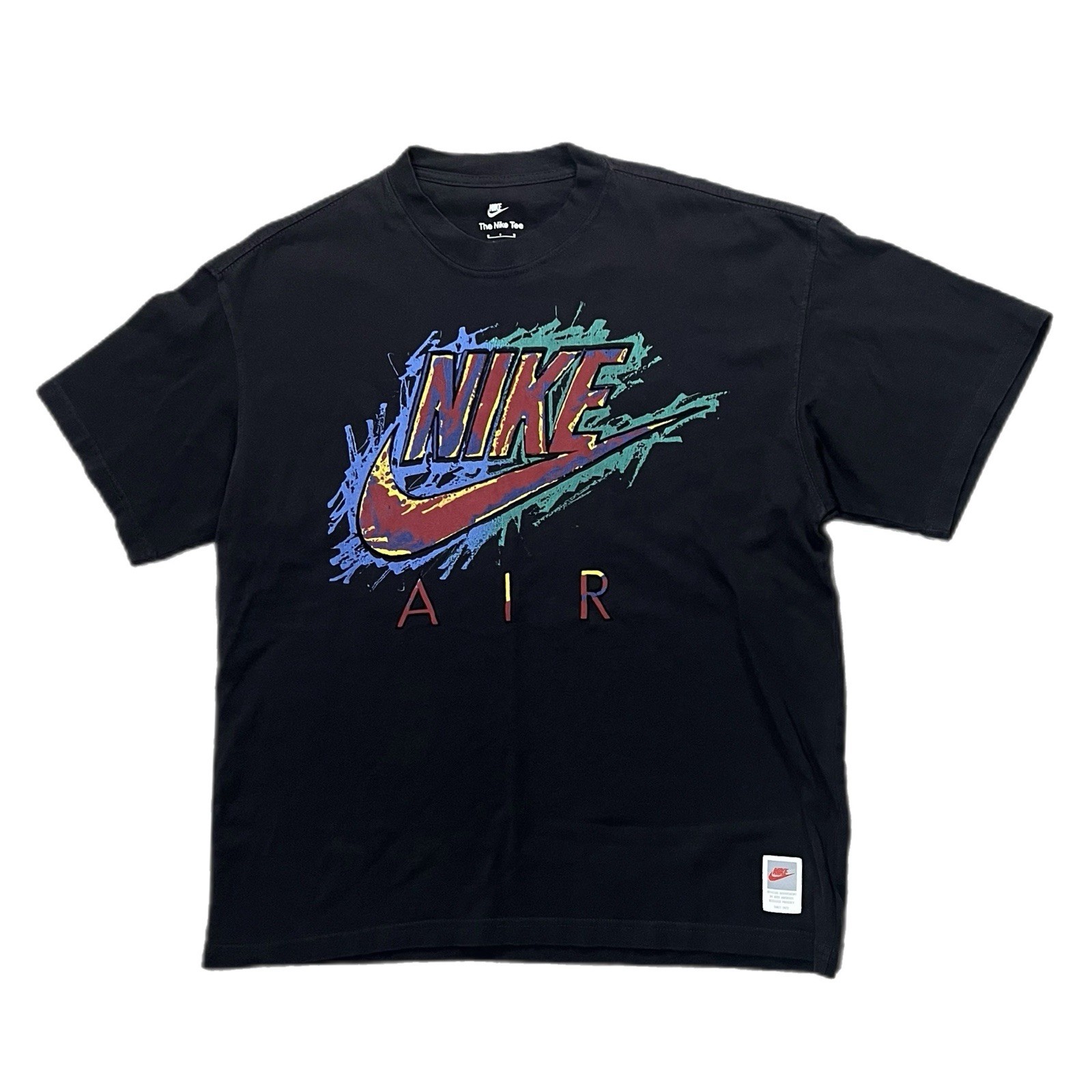 Nike NSW Max 90 DNA Archives Reissued Shirt Black and Multicolor NWOT Medium