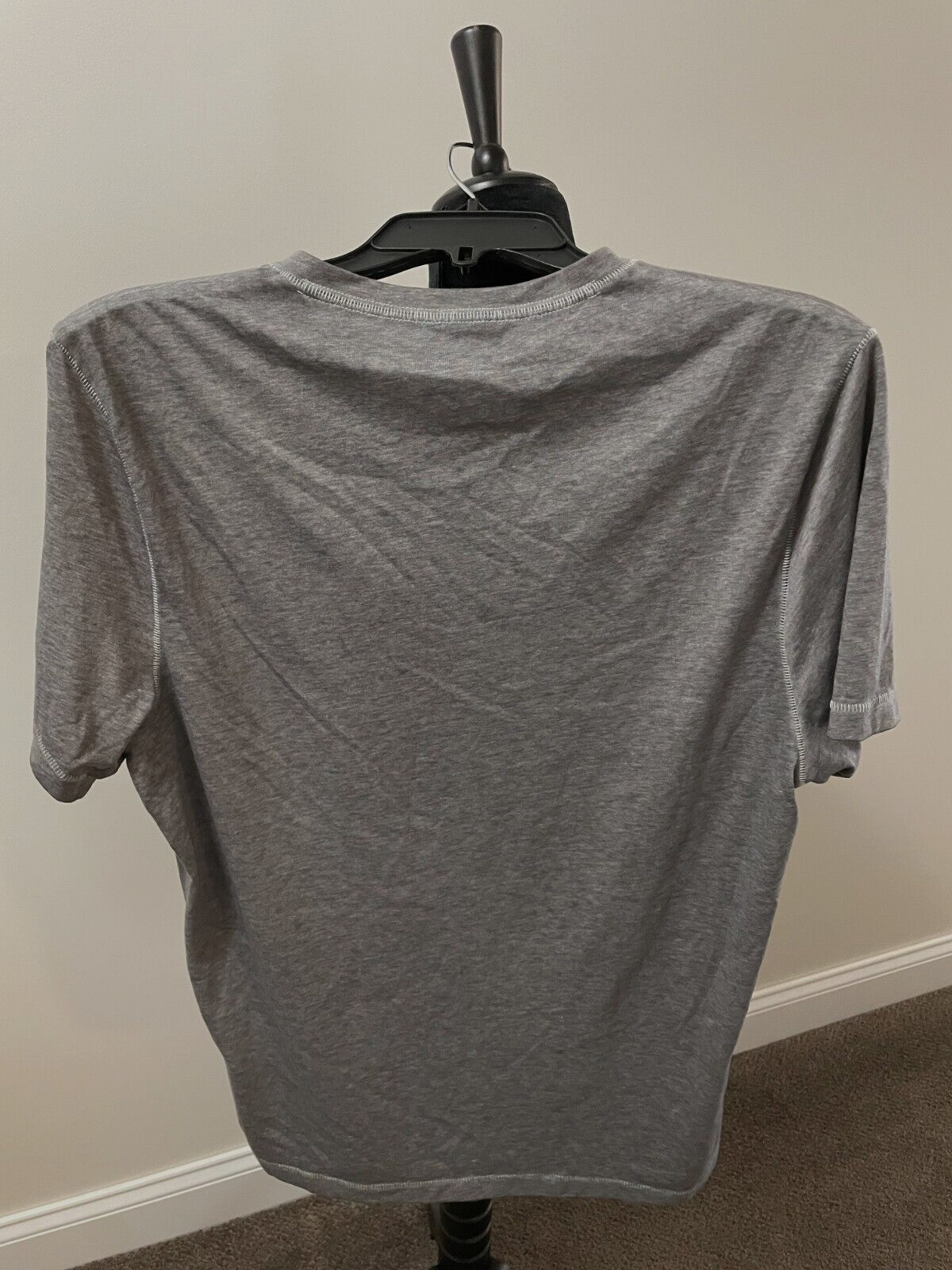 INC International Concepts Solid V-Neck T-Shirt Mens M V-Neck Pull On