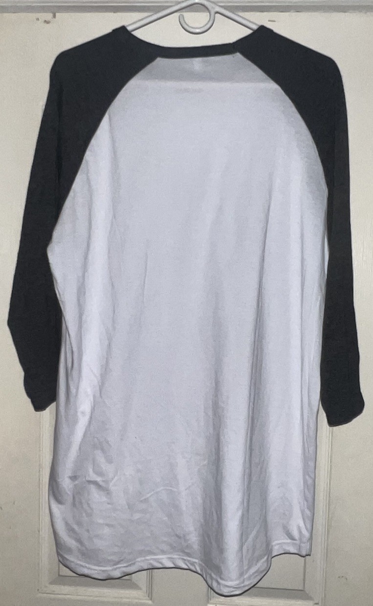 City Lab Long Sleeve Baseball Ringer White/Black T-Shirt Mens Size 2XL NWT