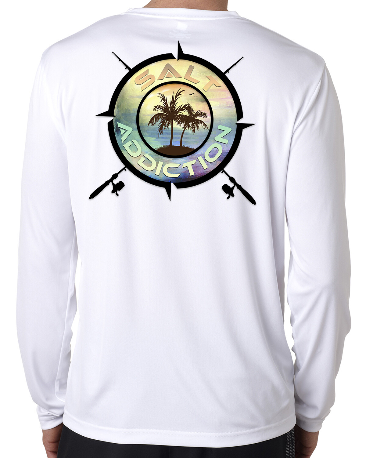 Salt Addiction t shirt long sleeve performance microfiber fishing uv 50+