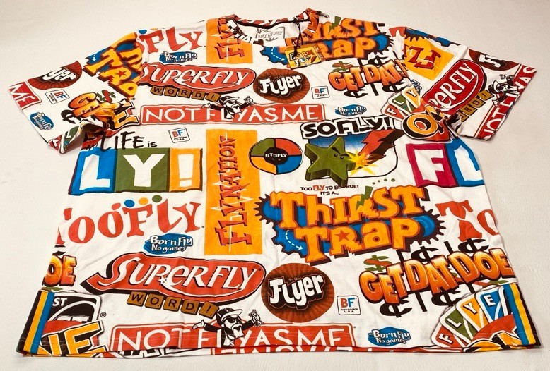 NWT BF Born Fly T-Shirt Retro Board Game Parody T-Shirt Men’s Size 4X AOP 9220