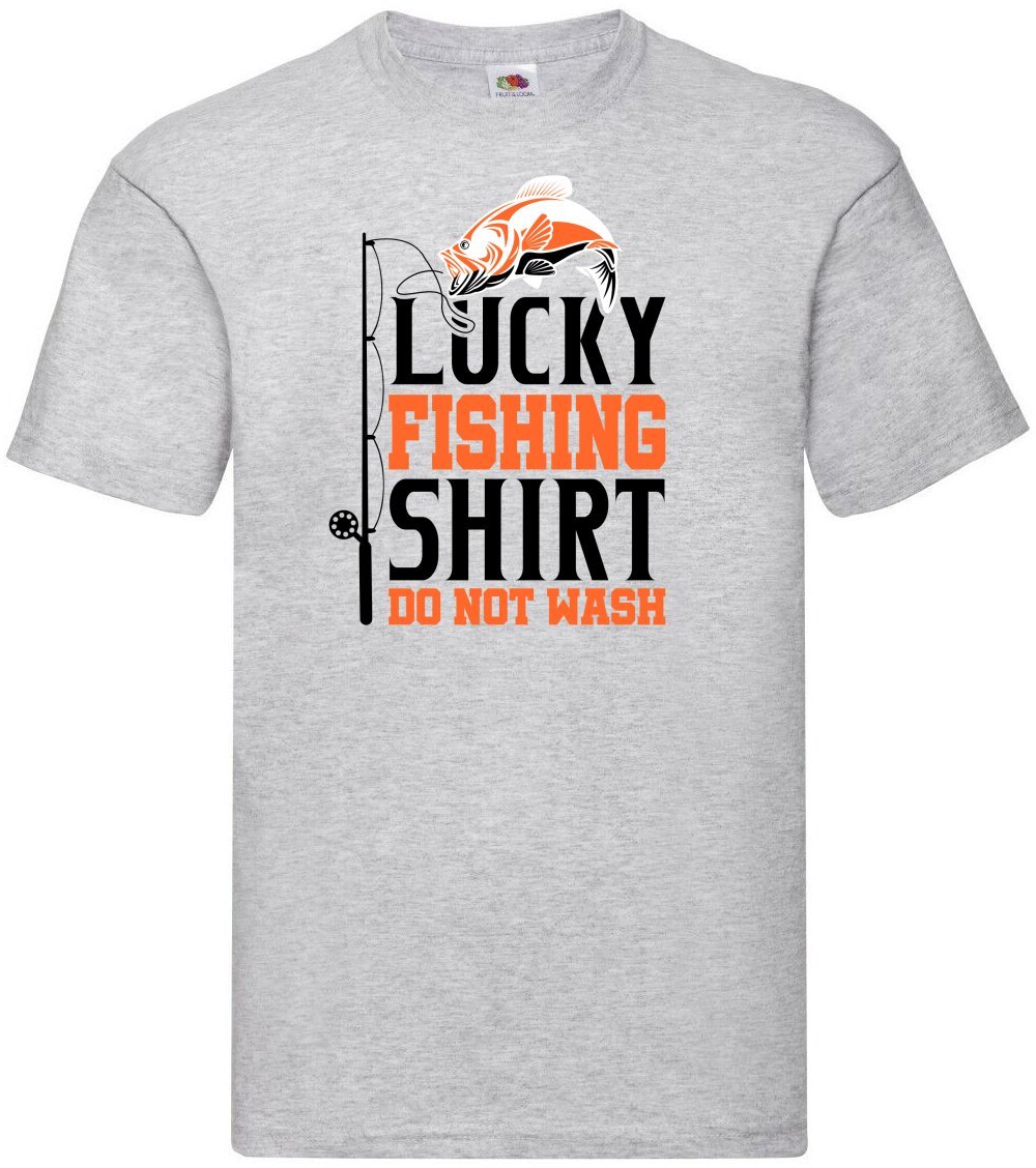 Lucky Fishing Shirt Do Not Wash Humour Novelty T Shirt Various Colours And Sizes