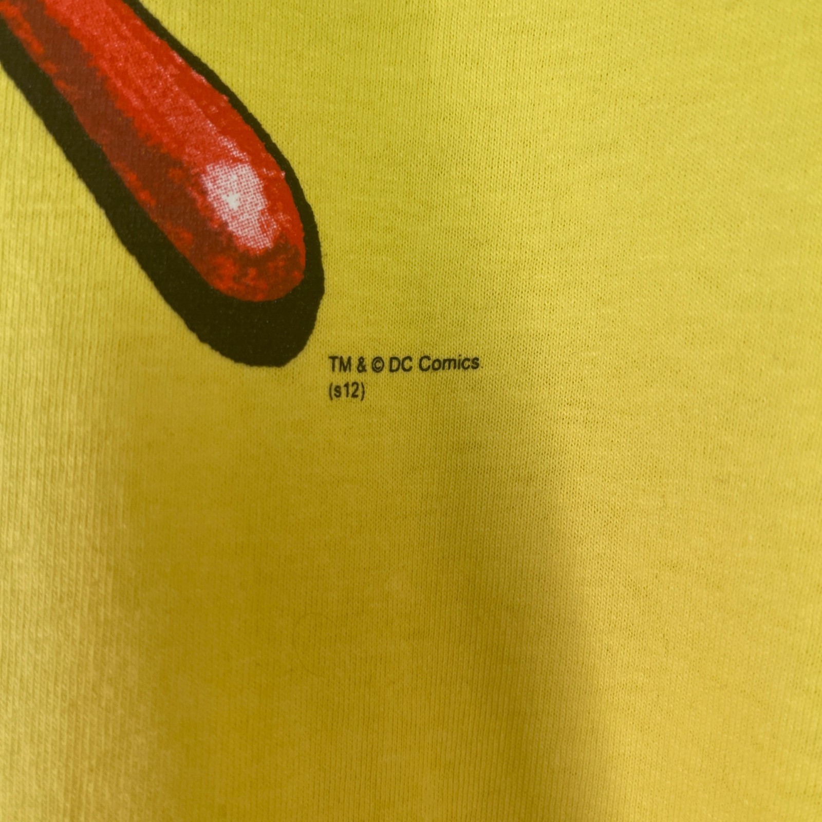 Marvel DC Comics Size XL Watchmen Clock Hand T Shirt Yellow Hanes Tag