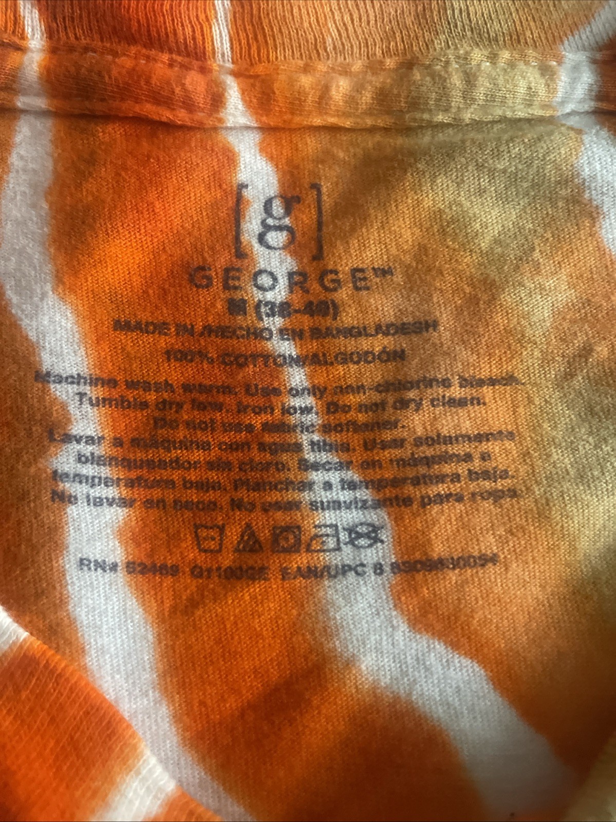 Custom Ice Tye Dye T-Shirt Size Medium Pre-washed