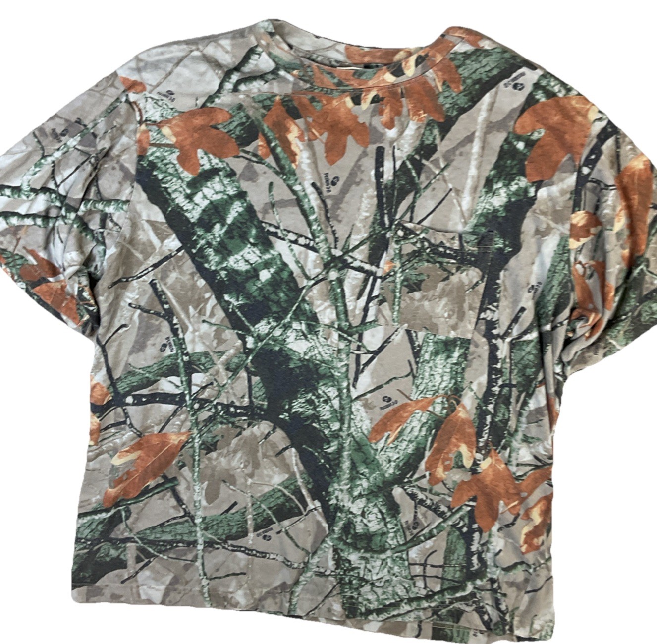Outfitters Ridge Shirt Pocket Tee Men Sz XL Fusion 3D Camo Outdoor Hunting