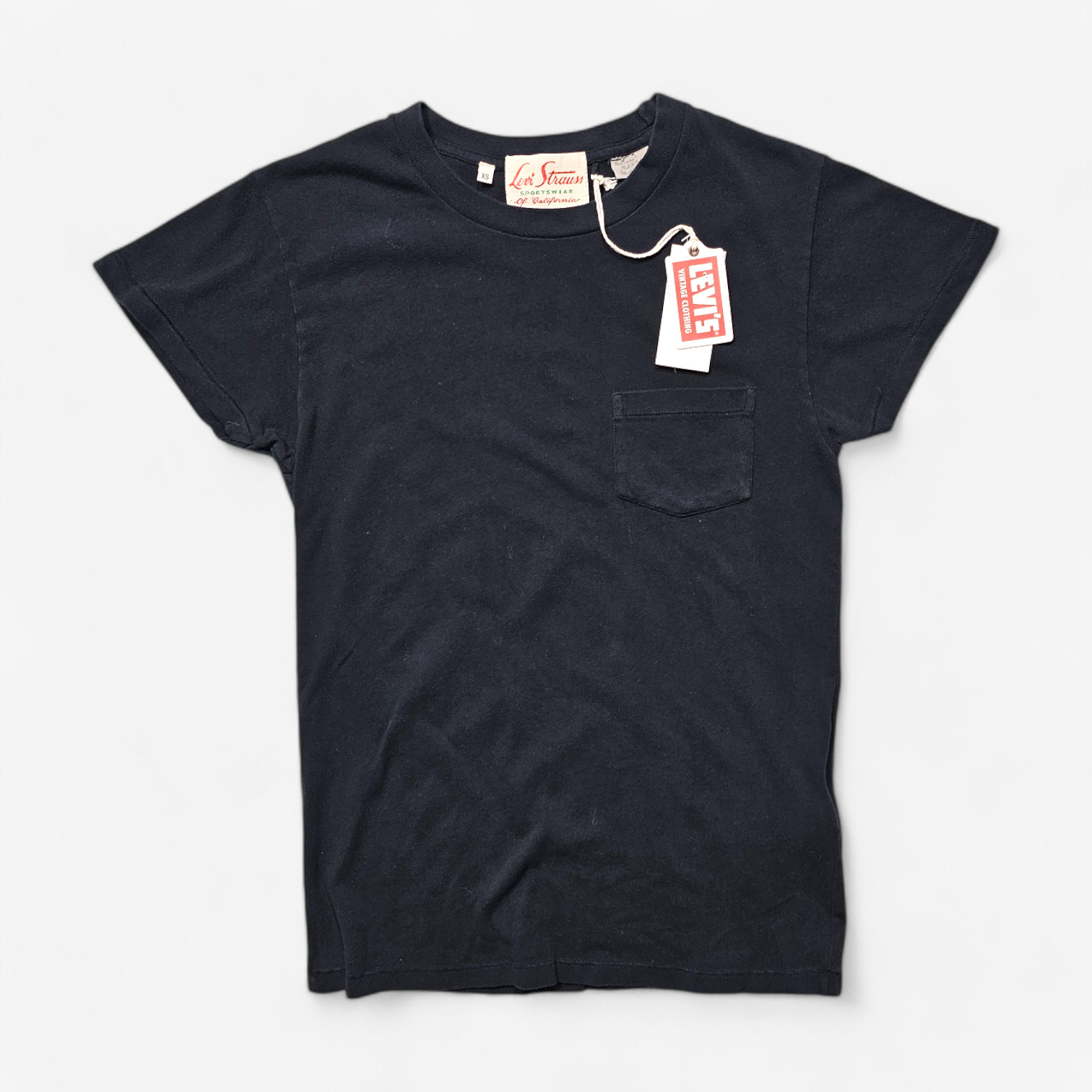 NWT LVC Levi’s Vintage Clothing 1950s Sportswear Tee Black XS