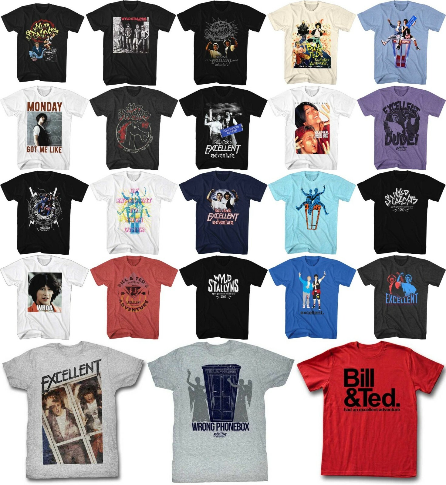 Pre-Sell Bill And Ted’s Excellent Adventure Movie Licensed T-Shirt #1
