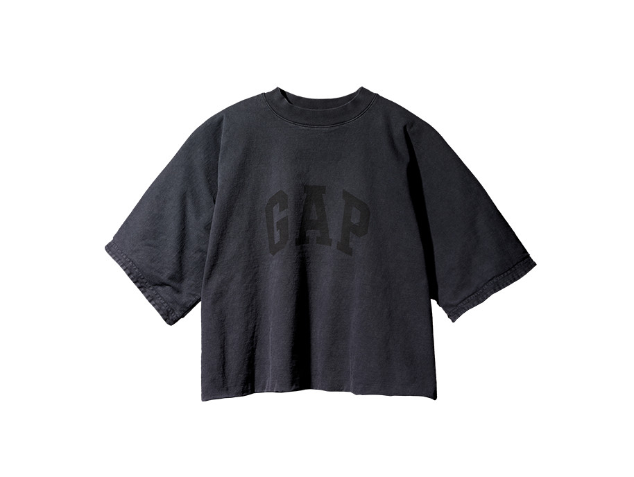 YEEZY GAP Shirt Mens 2X XXL Black Engineered By Balenciaga SS Cropped Dove New