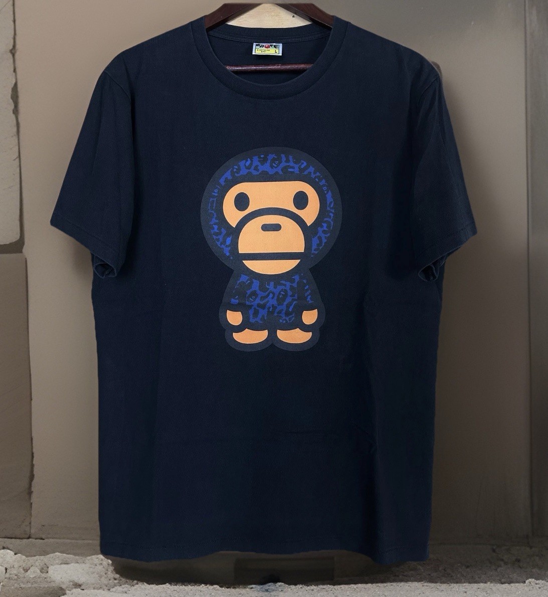A Bathing Ape Baby Milo Blue Camo Street Wear Skate T-shirt