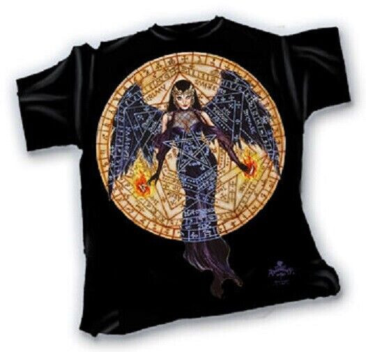Black Angel BT123 Cotton T-Shirt By Alchemy Gothic