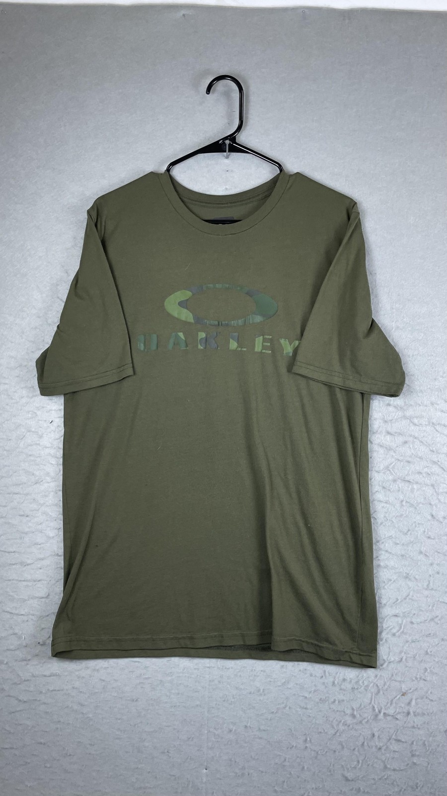 Oakley Shirt Mens Large Green Hydrolix Camo Logo Graphic Tee Outdoor Sports
