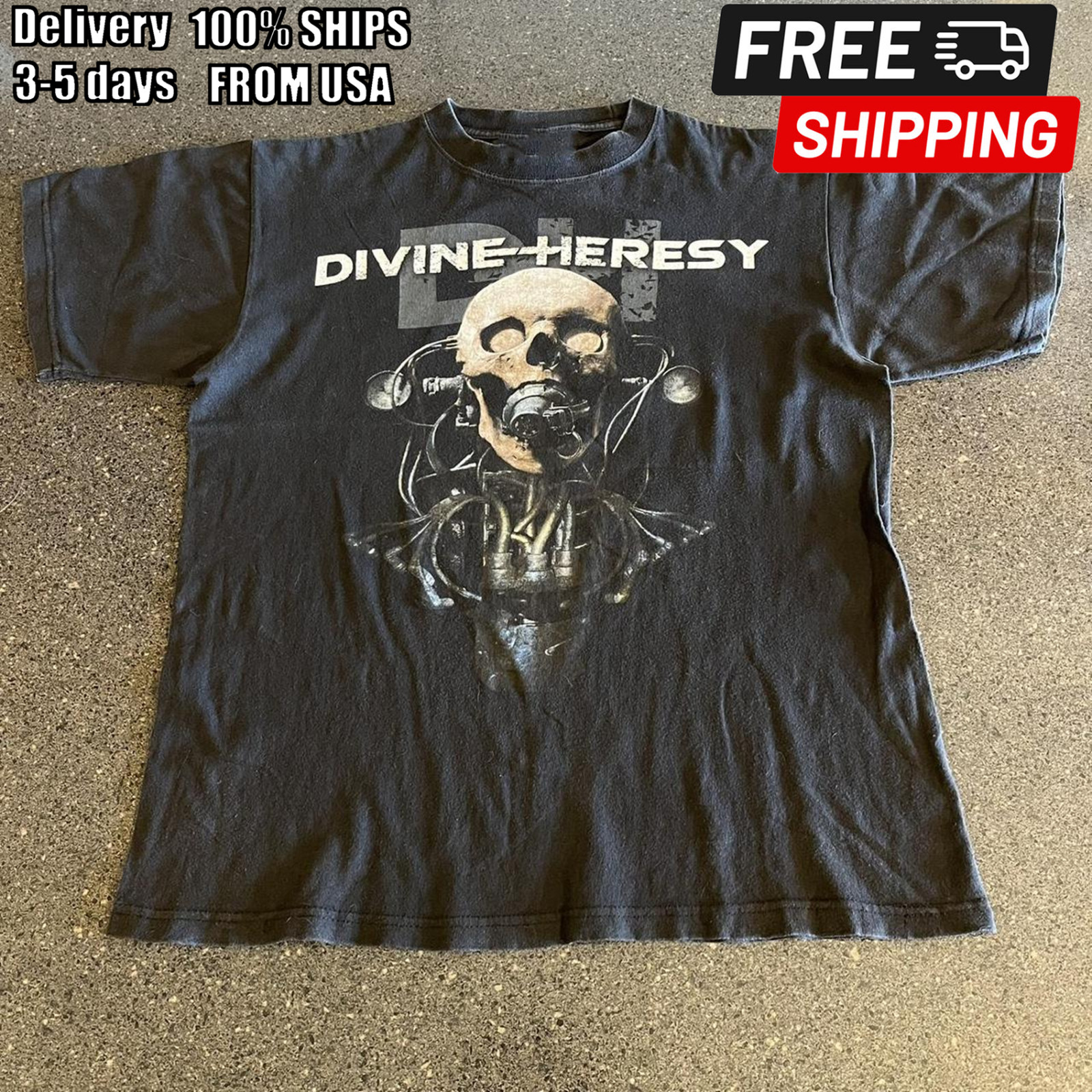 Trend Divine Heresy Band Black Color 1side T-Shirt Unisex PP943