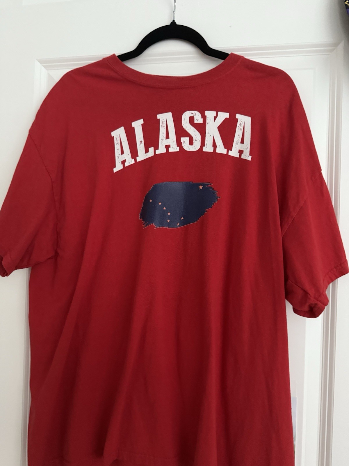 “Alaska” T-Shirt Red. XL. Never Worn But Washed