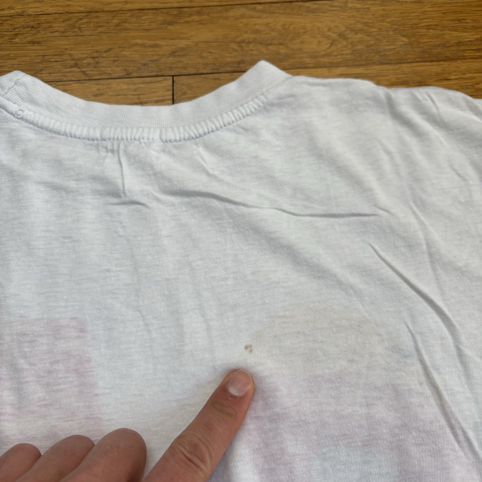 Vintage 80s Hong Kong Shirt China Tourist Single Stitch White Size Small