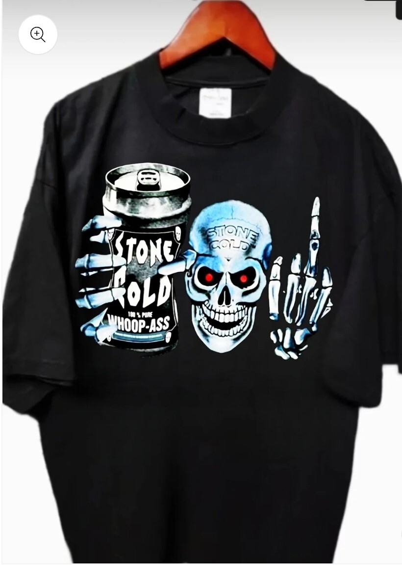 STONE COLD WHOOP A@@ ON A SHAKA HEAVYWEIGHT GARMET DYED T SHIRT “MODERN”