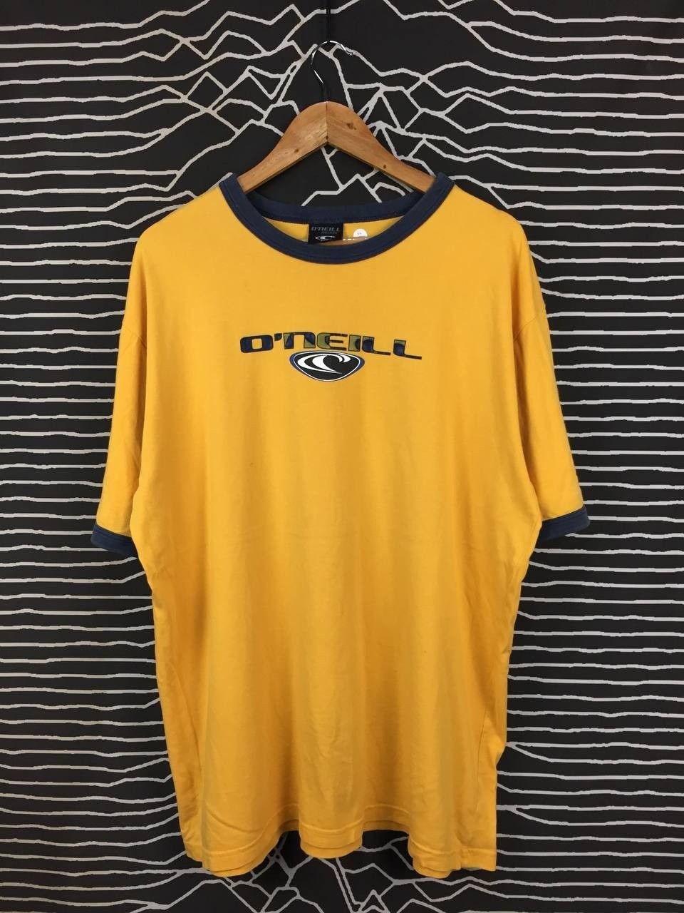 Vtg O’Neill American DNA Surf Skate Ringer Tee Size XL