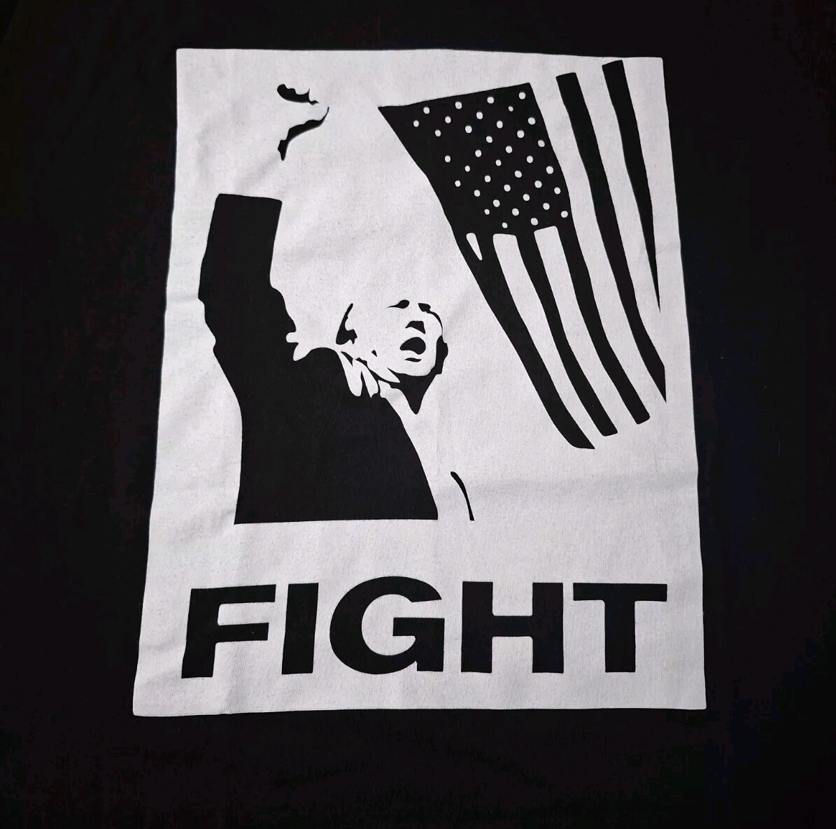 Donald Trump Rally Shooting FIGHT T-Shirt US Support Trump 2024 Adult