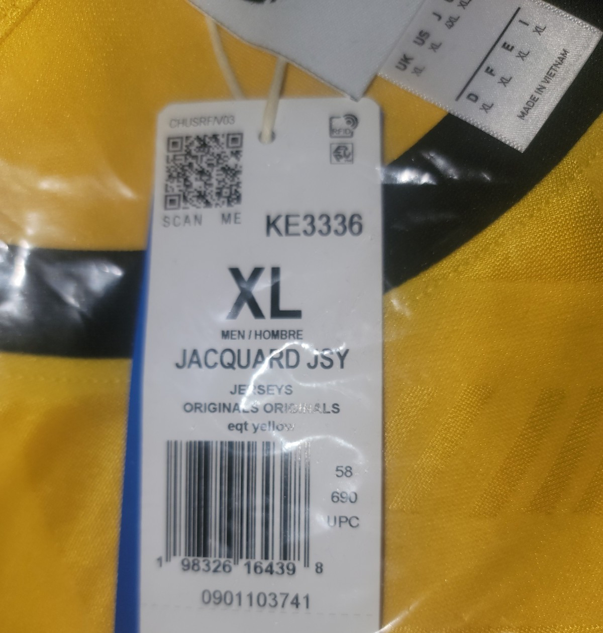 RARE! NEW MEN’S ADIDAS ORIGINALS TREFOIL JACQUARD SHIRT ~SIZE XL #KE3336