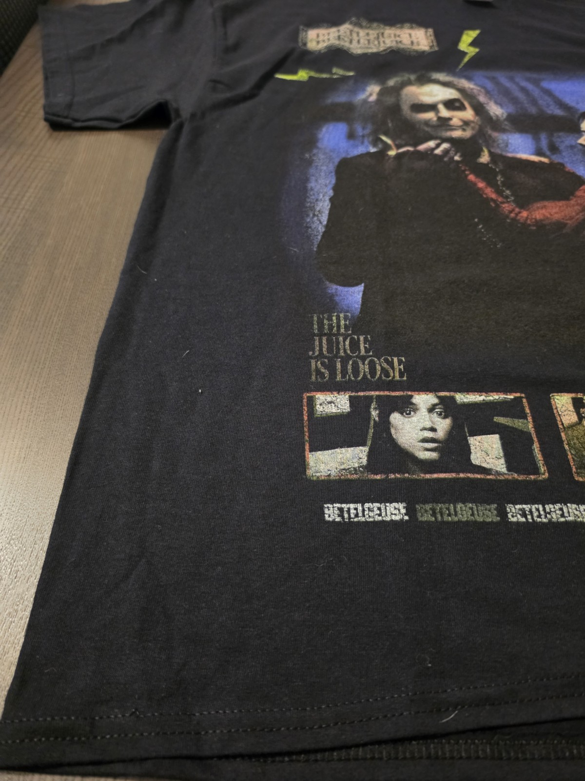 CVLA Beetlejuice Graphic Design Tee Black Size XL