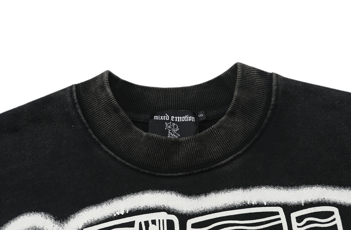 NEW Mixed Emotion Men’s “Astro” Black Graphic Long Sleeve Thermal S-XL
