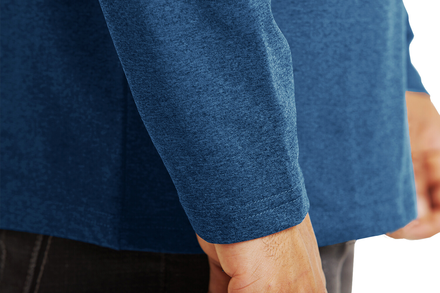 Men’s 1/4 Zip Lightweight Fleece Sweatshirt Gym Workout Sport Long Sleeve Shirts