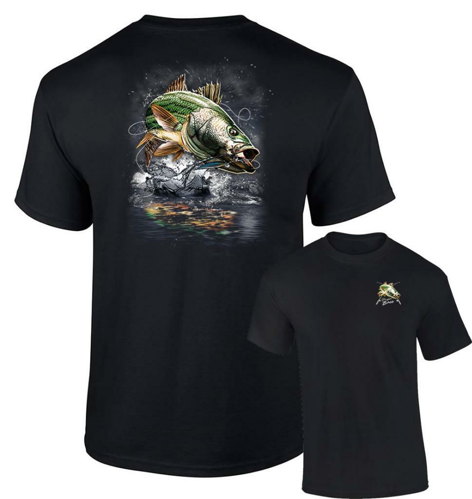 Jumping Striped Bass T-Shirt Striper Bass Fishing Lure Tshirt